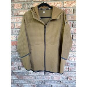 Under Armour Unstoppable Fleece Grid Full Zip Hooded Jacket Mens Size‎ Small NWT